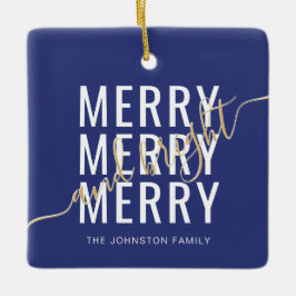 Eleganter fröhlicher und heller Weihnachtsurlaub Keramikornament