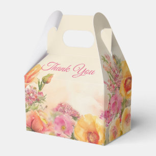 Eleganter Frühling Blüte in Rosa und Pfirsich Geschenkschachtel