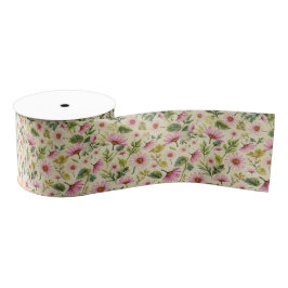Eleganter Frühling Floral Ripsband