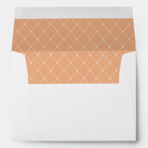 Eleganter Frühlingsfloral Peach Hochzeitsumschlag