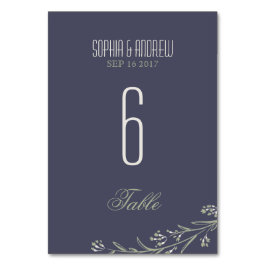 Eleganter Garten Blumen Rustikale Hochzeit Tischnu Tischnummer