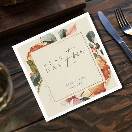 Eleganter Garten Hochzeit Serviette