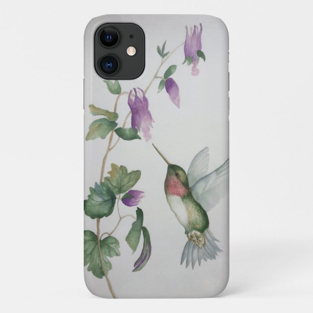 Eleganter Garten Hummingbird Case-Mate iPhone Hülle (Rückseite)