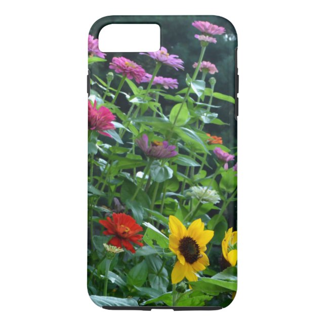 Eleganter Garten mit Sonnenblumen, Gänseblumen, Ko Case-Mate iPhone Hülle (Rückseite)