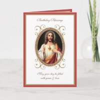 Eleganter Geburtstag Heiliges Herz Jesus Vintage K