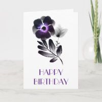 Eleganter Geburtstag von Violet und Schwarzer Flor
