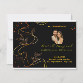 Eleganter Gedächtniswahre - Minimalistische Liebes Dankeskarte