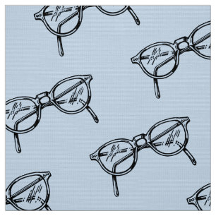 ELEGANTER GEEK CHIC ROUND GLASSES PATTER STOFF