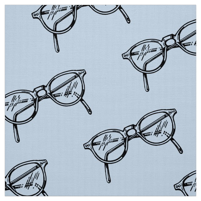 ELEGANTER GEEK CHIC ROUND GLASSES PATTER STOFF (Muster)