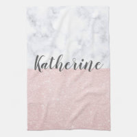 Eleganter, geistlicher Rose-Gold-Glitzer und weiße
