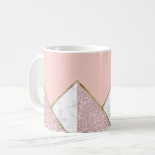 Eleganter geometrischer tasse (Vorderseite Links)