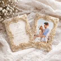 Eleganter geprägter Stil Rahmen Barock-Hochzeit