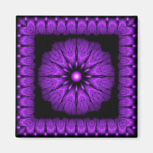 Eleganter gerahmter Mandala-Magnet Magnet