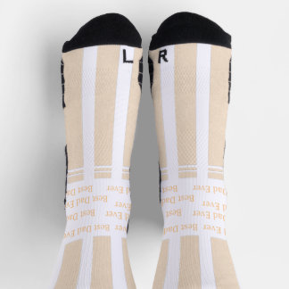 Eleganter gestreifter personalisierter 'Bester Vat Socken