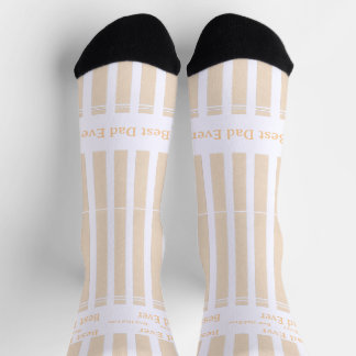 Eleganter gestreifter personalisierter 'Bester Vat Socken