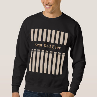 Eleganter gestreifter personalisierter 'Bester Vat Sweatshirt