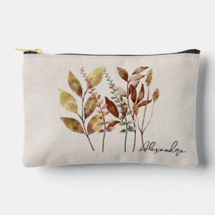 Eleganter getrockneter Wildglas-Kraftpapierhinterg Zubehörtasche