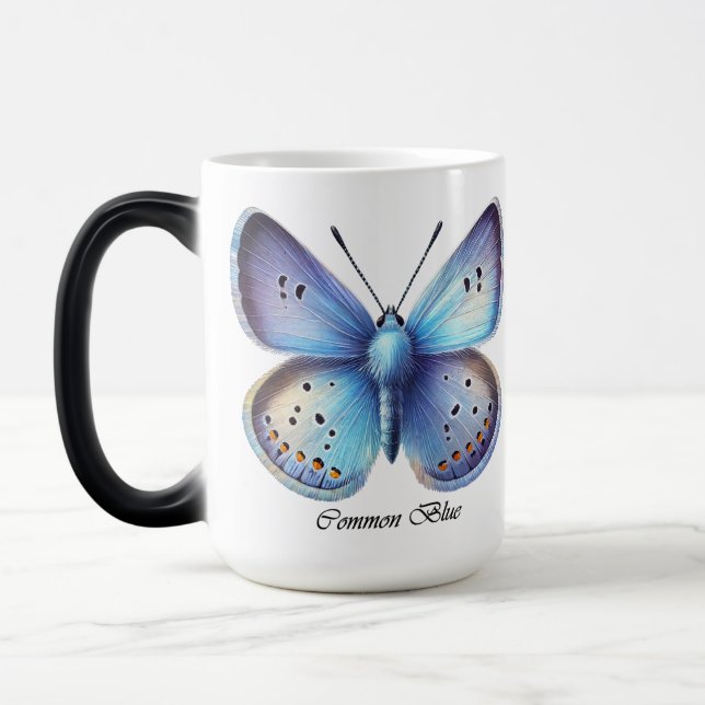 Eleganter Gewöhnlicher Blauer Schmetterlings-Wrap Verwandlungstasse (Links)