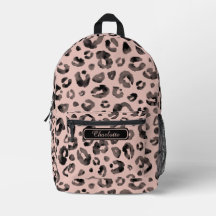 Eleganter, girlyhafter Leopardendruck in Roségold