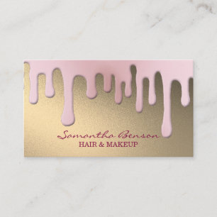 Eleganter Glamour-Make-up-Artist Visitenkarte