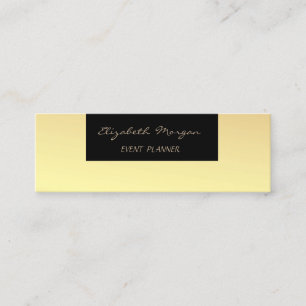 Eleganter Glamour Moderner Chic,Imitate Gold,Schwa Mini Visitenkarte