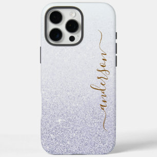 Eleganter, glänzender monogrammierter Name iPhone 16 Pro Max Hülle