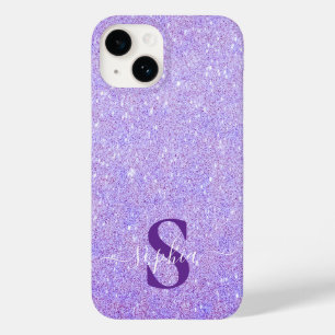Eleganter glänzender monogrammierter Name Case-Mate iPhone 14 Hülle