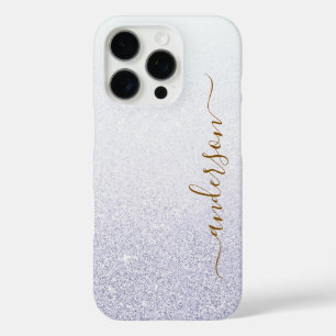 Eleganter glänzender monogrammierter Name iPhone 16 Pro Hülle