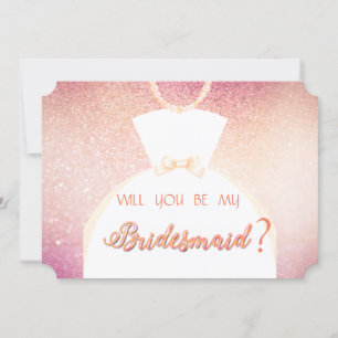 Eleganter Glitter-Bokeh, Brautkleid Brautjungfer K Einladung