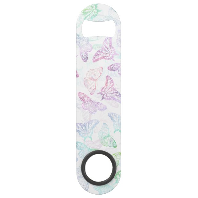 Eleganter Glitzer Butterfly Design Speed Flaschenöffner (Vorderseite)