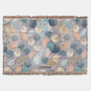 Eleganter Glitzer Dot & Brushstroke Abstrakt Decke
