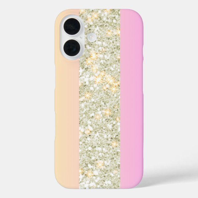 Eleganter Glitzer Gradient Design iPhone/iPad Fall Case-Mate iPhone Hülle (Rückseite)