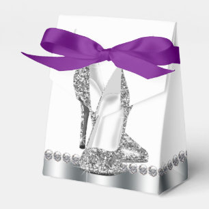 Eleganter Glitzer High Heel Shoe Geschenkschachtel