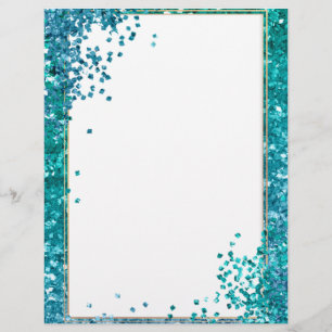 Eleganter Glitzer Letterhead Briefbogen