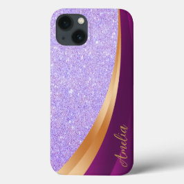 Eleganter Glitzer mit Monogramm Name Case-Mate iPhone Hülle