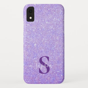 Eleganter Glitzer mit Monogramm Name Case-Mate iPhone Hülle