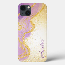 Eleganter Glitzer mit Monogramm Name Case-Mate iPhone Hülle