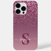 Eleganter Glitzer mit Monogramm Name