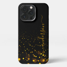 Eleganter Glitzer mit Monogramm Name