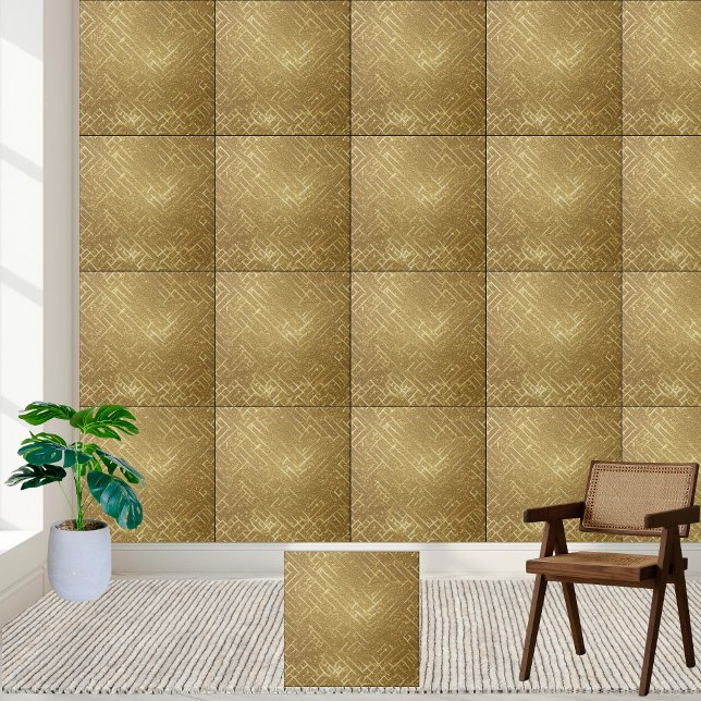 Eleganter Glitzer Sparkle Mauerfußboden Kamin Fliese (Elegant Gold Sparkle Glitter Wall Floor Fireplace Ceramic Tile)