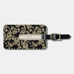 Eleganter Glitzer Wirbel - Personalisiert Gepäckanhänger