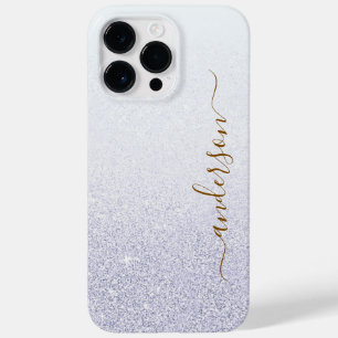 Eleganter glitzernder Monogramm-Name Case-Mate iPhone 14 Pro Max Hülle