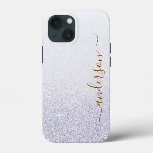 Eleganter glitzernder monogrammierter Name Case-Mate iPhone Hülle