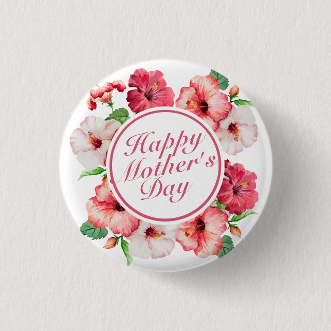 Eleganter glücklicher rahmen-Knopf der Mutter Button (Vorderseite)