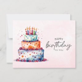 Eleganter Glückwunsch zum Geburtstag Postkarte