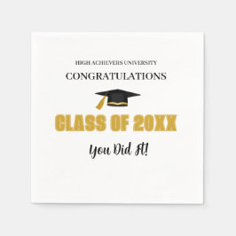 Eleganter Gold Abschluss Table Napkin Serviette