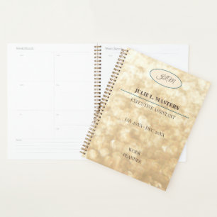 Eleganter Gold Corporate Business Führungskraft Pl Planer