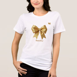 Eleganter Gold-Glitter-Schmuck Tri-Blend Shirt