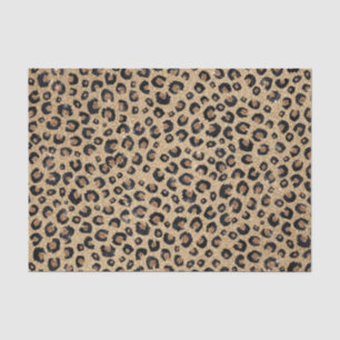 Eleganter Gold Glitzer Black Leopard Print Seidenpapier