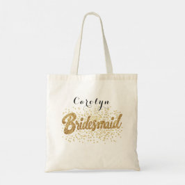 Eleganter Gold Glitzer Bridesmaid Tragetasche